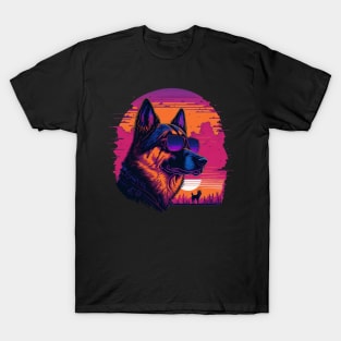 german shepherd in sunglasses T-Shirt